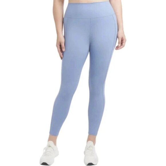 NEW Danskin Women's XL Lightweight Tight Blue Leggings - Picture 1 of 10